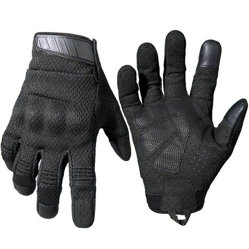 Перчатки тактические с защитой костяшек и ладони Black размер M - фото 10013