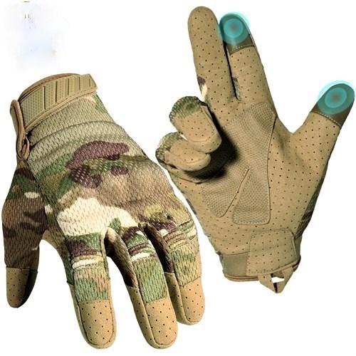 Перчатки тактические с защитой костяшек и ладони CP размер L - фото 10202