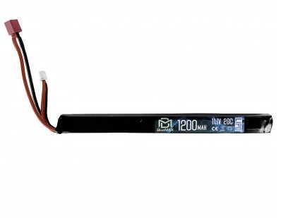 Аккум BlueMAX 11.1V LiPo 1200mAh 20C AK тонкий Т разъем 4345 - фото 15231