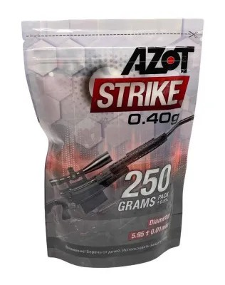 Шары Azot Strike 0,40 белые, 0,25 кг 4537 - фото 15824