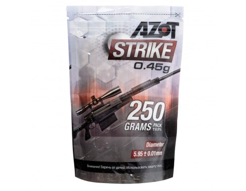 Шары Azot Strike 0,45 белые, 0,25 кг 4539 - фото 15826