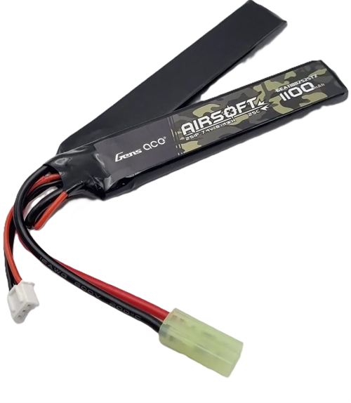 Аккум 7.4V 1100mAh 25C CQB LiPo (Gens Ace) Mini 4609