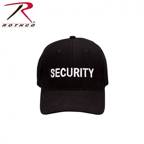 КЕПКА ROTHCO LOW PROFILE - BLK / SECURITY - WHITE - фото 7604