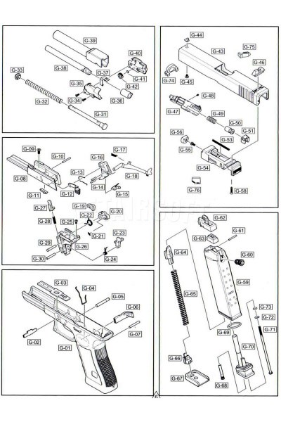 Пятка магазина WE Glock 17 Gen.4 - фото 7674