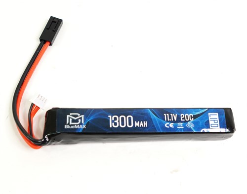Аккум BlueMAX 11.1V Lipo 1300mAh 20C stick 20x21x128mm - фото 8723