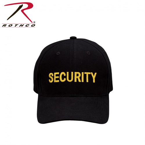 КЕПКА ROTHCO LOW PROFILE -BLK / SECURITY - GOLD - фото 8886