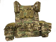 Жилет ТАКТИЧЕСКИЙ plate carrier с подсумками molle VT-8141 мультикам
