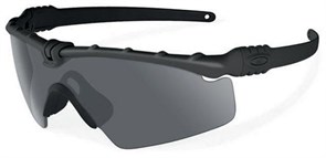 Очки тактические стрелковые UV400 диоптрии, 3 линзы, кейс /Черный