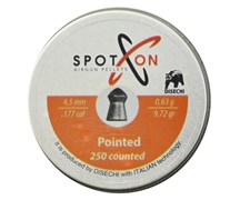 Пуля пневм. SPOTON Pointed 4,5 мм, 0,63 гр. (250 шт) 3351