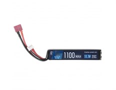 Аккум BlueMAX 11.1V Lipo 1100mAh 20C SR-3M 14,5х20х101мм Т-разъем 4069