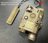 Тактический фонарь с ЛЦУ Element Gear PEQ-15 LA5C TAN 4883