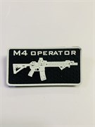 Шеврон M4 operator ПВХ черный