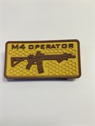 Шеврон M4 operator ПВХ койот 1130