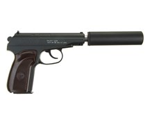 Пистолет spring Galaxy Макаров с глушителем G.29A