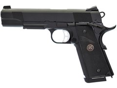 Пистолет пневм. KJW COLT M1911 M.E.U. GBB, черный - KP-07