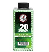 Шары G&G 0,20 трассер зеленый ( 2700 шт., бутылка )