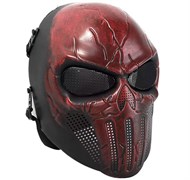 МАСКА с сетчатыми очками PUNISHER Red AS-MS0059R