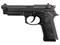 Пистолет пневм. KJW M9 VE-FM GBB, GAS, черный, металл, рельса - фото 10884