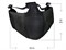 Маска на нижнюю часть лица, с ушами черный 96