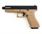 Пистолет пневм. KJW GLOCK G17 GBB GAS, ствол с резьбой, TAN 1429