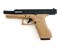 Пистолет пневм. KJW GLOCK G17 GBB GAS, ствол с резьбой, TAN 1429