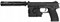Пистолет TOKYO MARUI MK-23 SOCOM GNB, такт.фонарь,кейс, модератор 3990