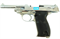 Пистолет пневм.WE WALTHER P38 GBB хром, металл 4442