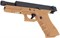Пистолет пневм. KJW GLOCK G18, авт., ствол с резьбой, мет. слайд TAN 4583