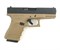 Пистолет пневм. WE GLOCK-19 gen3, металл слайд TAN 4712